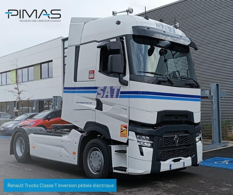 réalisation pmr Renault trucks T inversion pédale electronique
