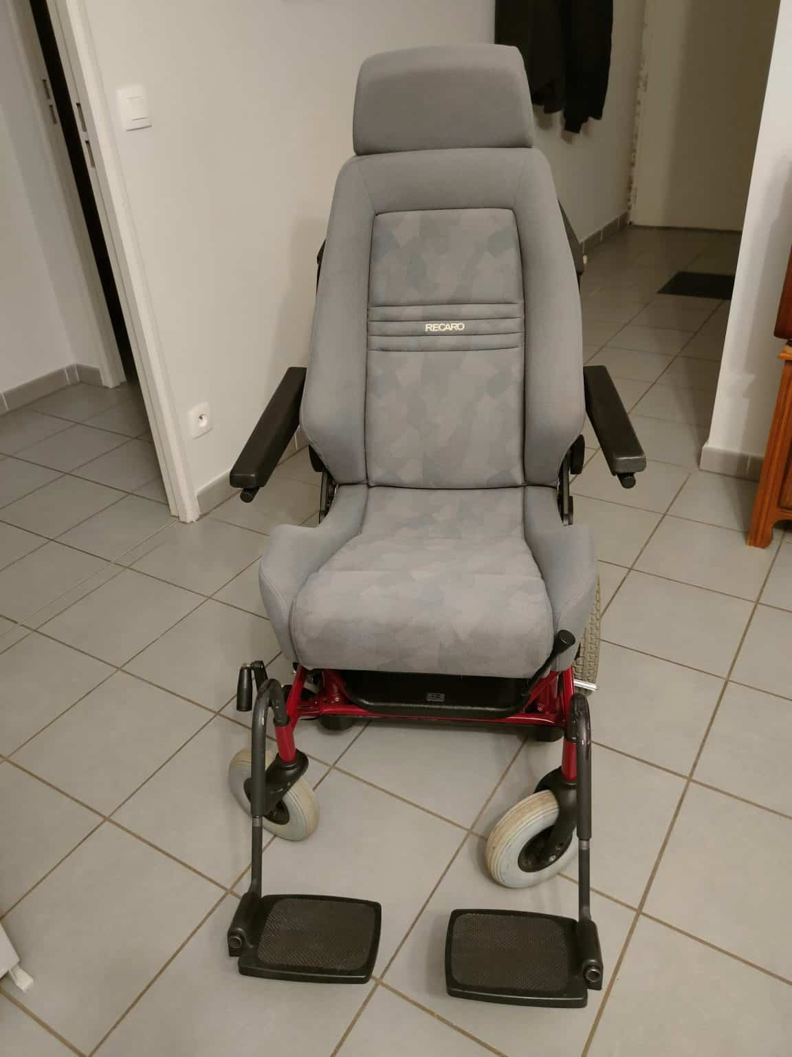 occasion siège recaro fauteil de transfert chariot carony base motorisé