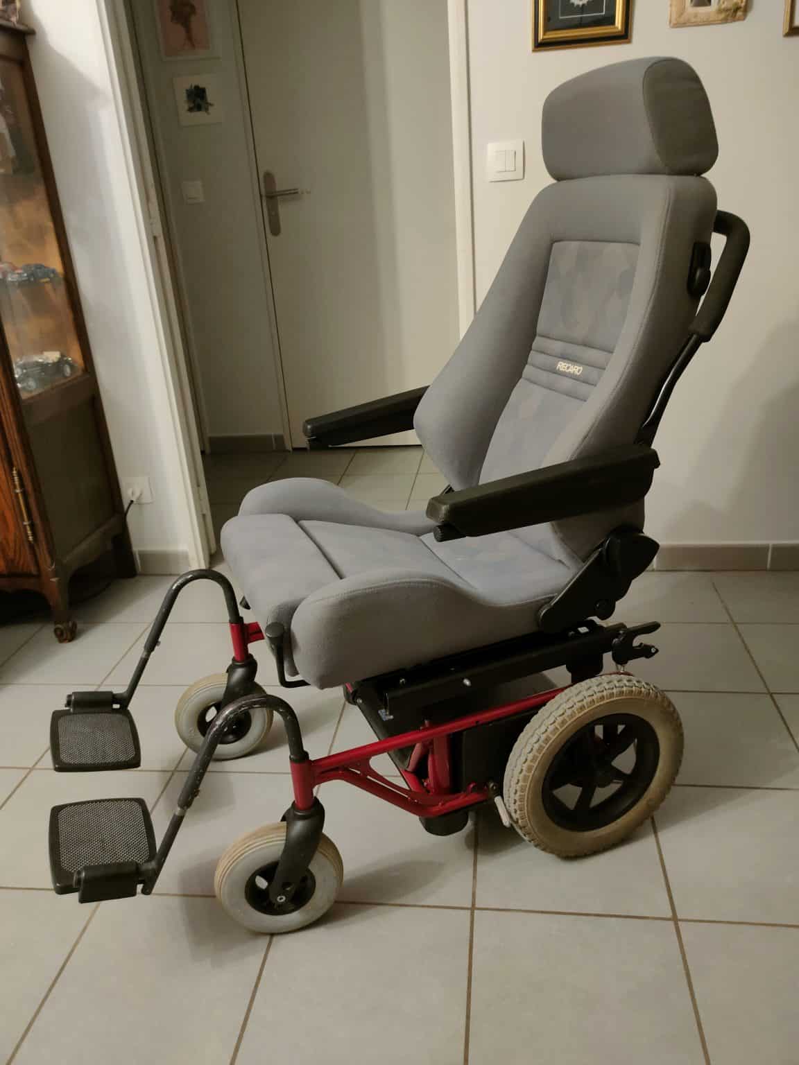 occasion siège recaro fauteil de transfert chariot carony base motorisé